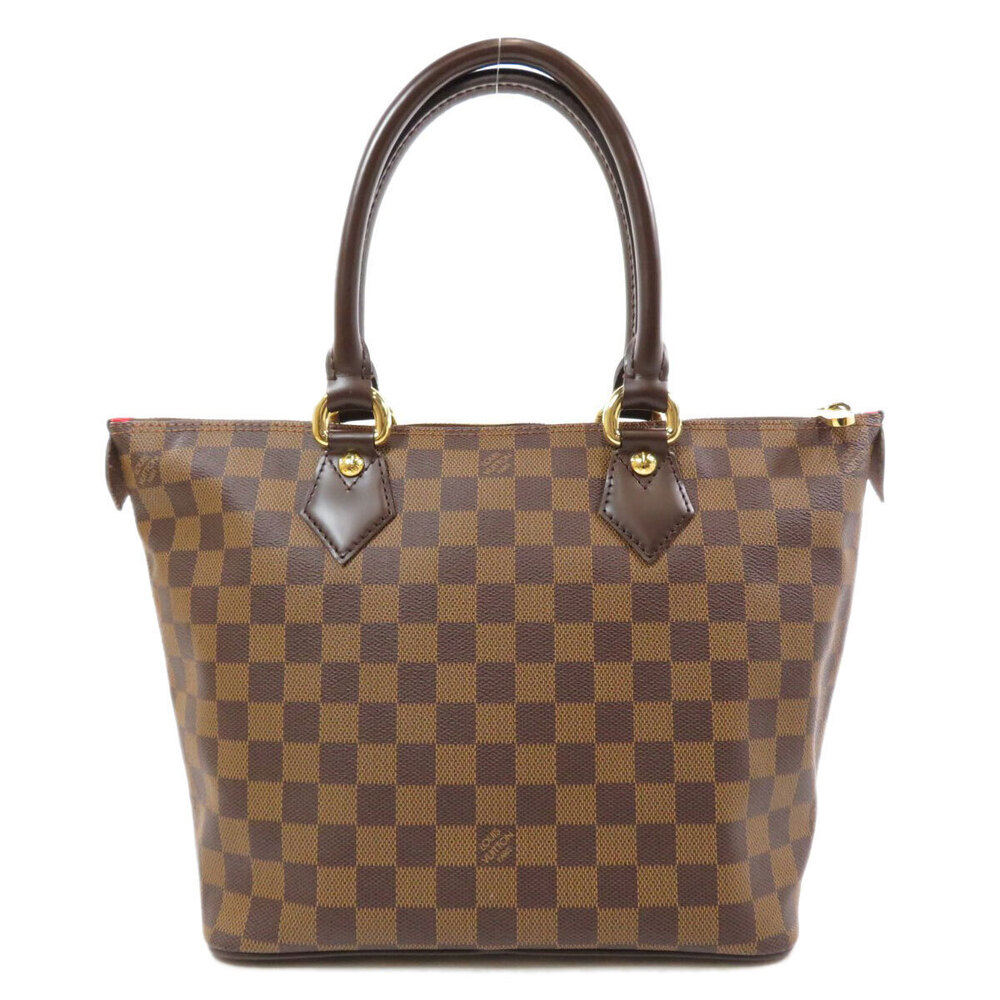 Louis Vuitton Damier Saleya Handbag Canvas Brown